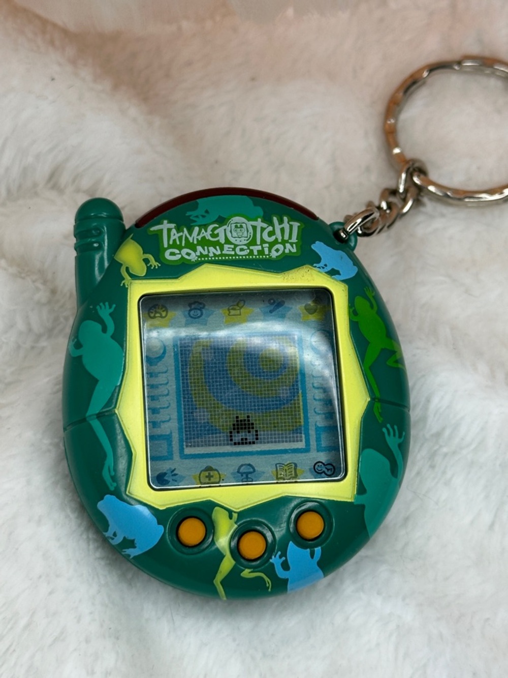 Tamagotchi Green Frog V3 Vintage RARE Connection V3